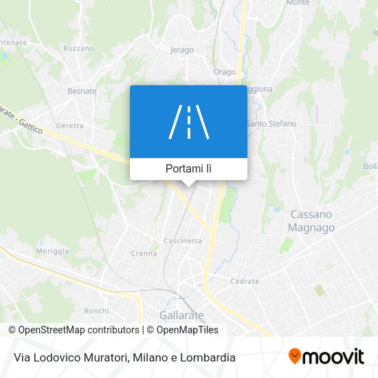 Mappa Via Lodovico Muratori