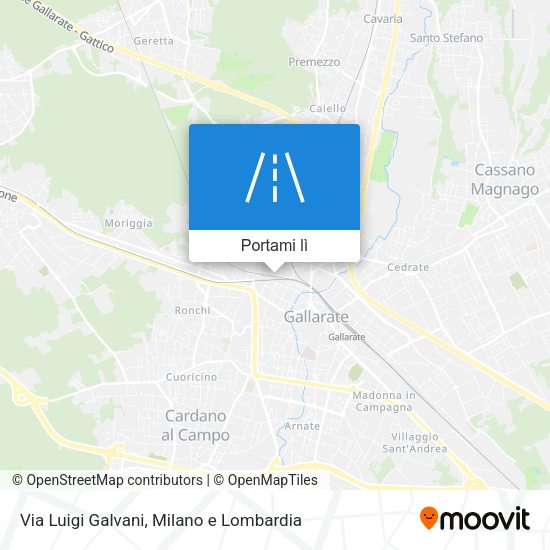 Mappa Via Luigi Galvani