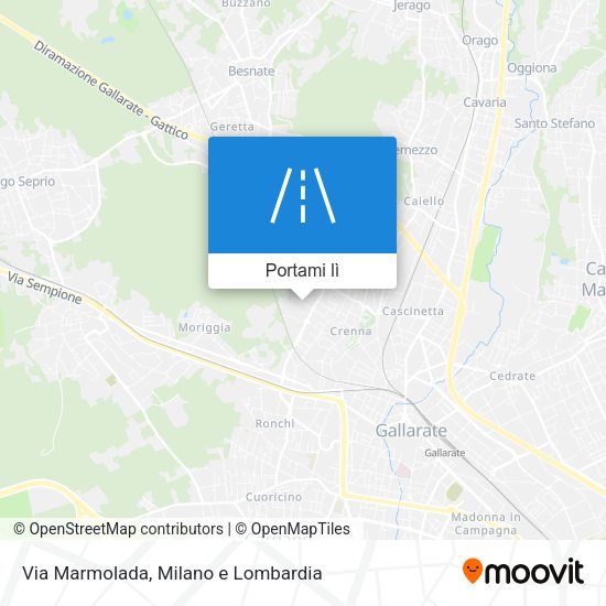 Mappa Via Marmolada