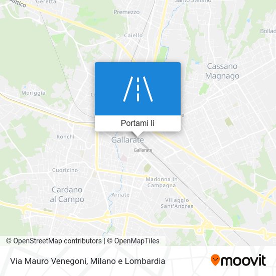 Mappa Via Mauro Venegoni