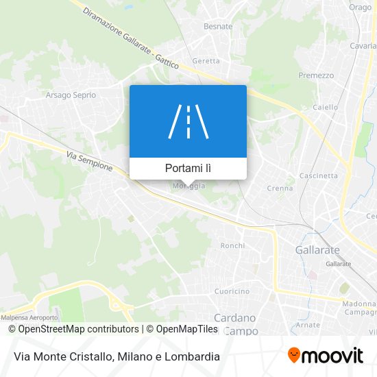 Mappa Via Monte Cristallo