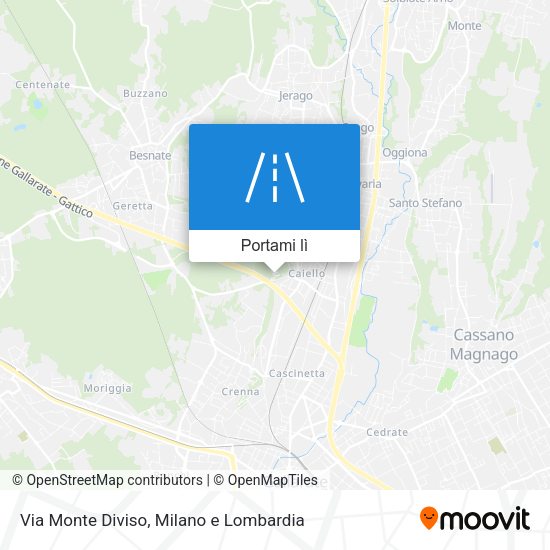 Mappa Via Monte Diviso