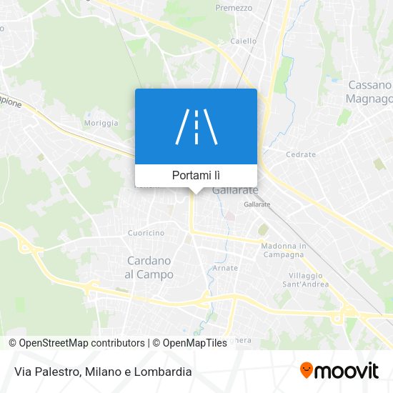 Mappa Via Palestro
