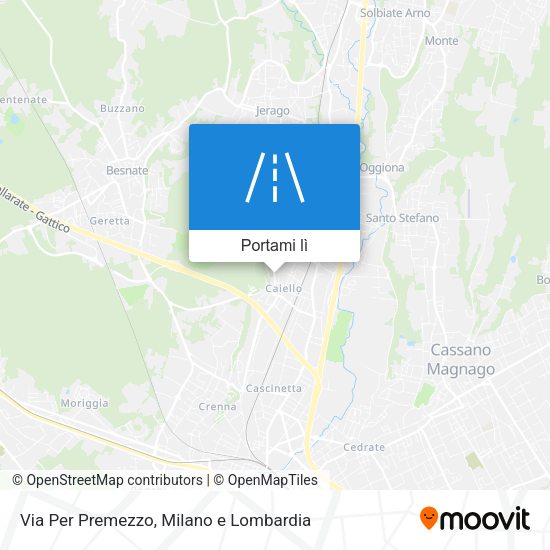 Mappa Via Per Premezzo