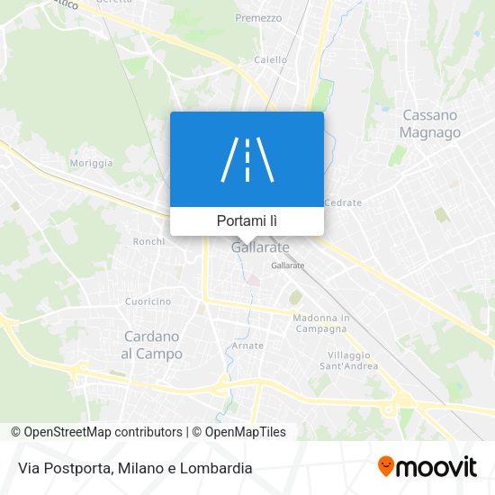 Mappa Via Postporta