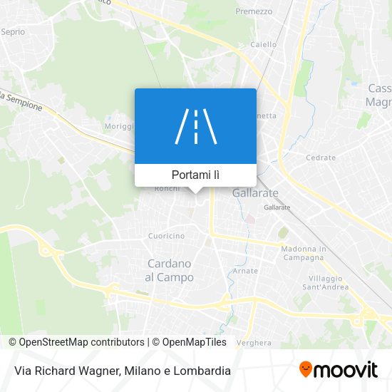 Mappa Via Richard Wagner