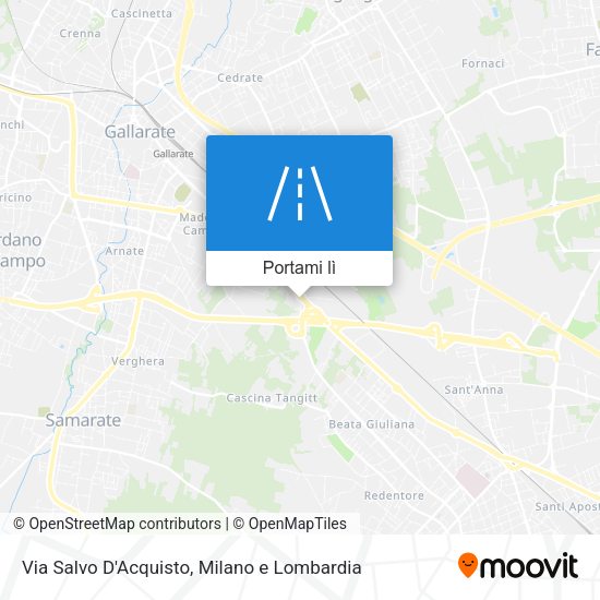 Mappa Via Salvo D'Acquisto