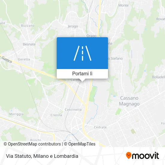 Mappa Via Statuto