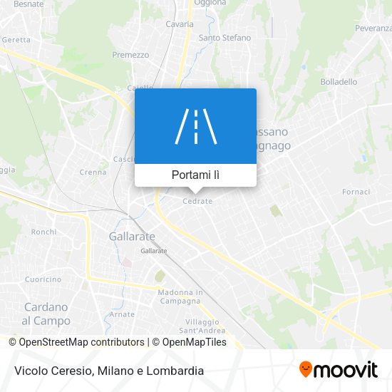 Mappa Vicolo Ceresio