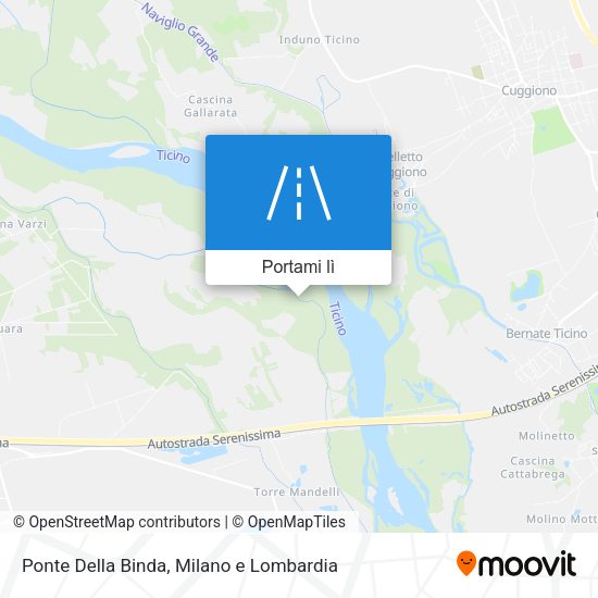 Mappa Ponte Della Binda