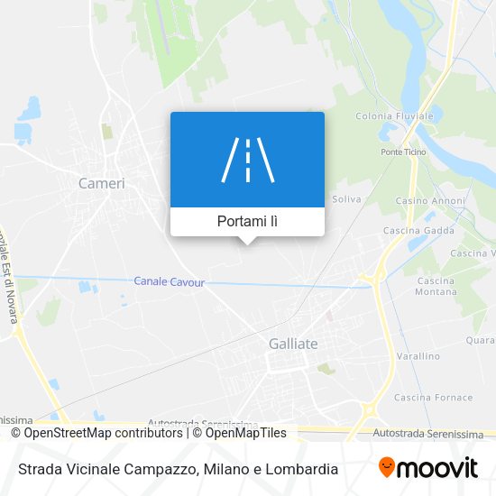 Mappa Strada Vicinale Campazzo