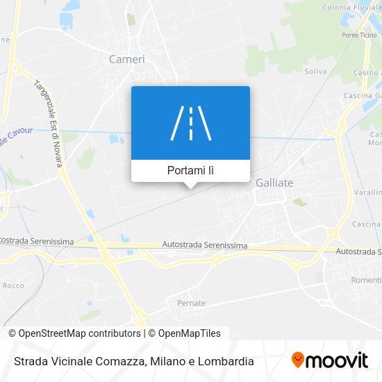 Mappa Strada Vicinale Comazza