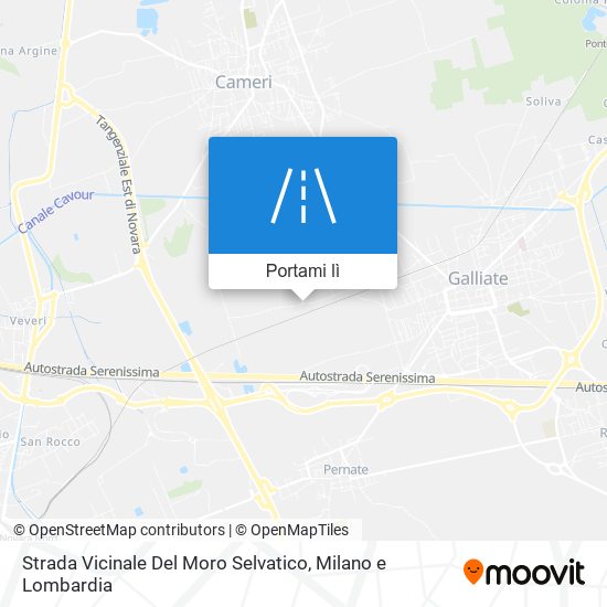 Mappa Strada Vicinale Del Moro Selvatico