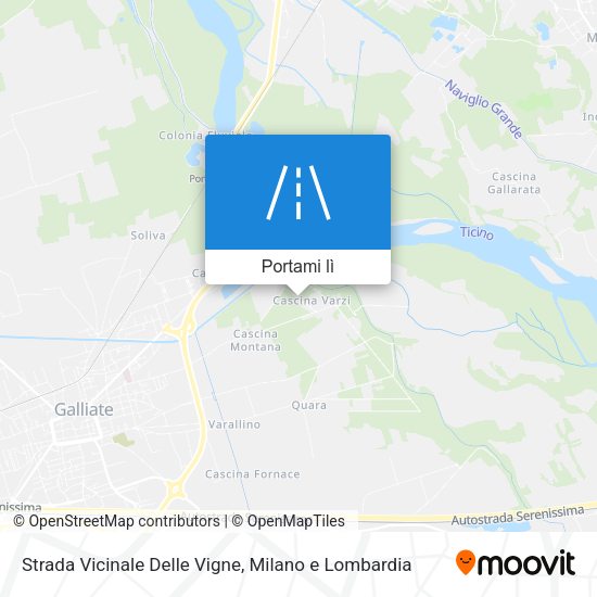 Mappa Strada Vicinale Delle Vigne