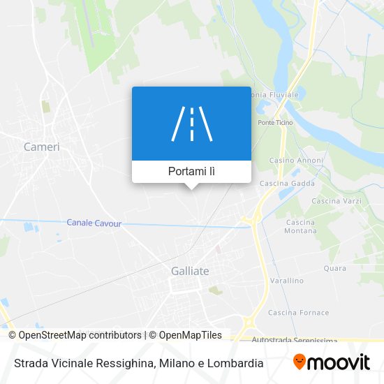 Mappa Strada Vicinale Ressighina