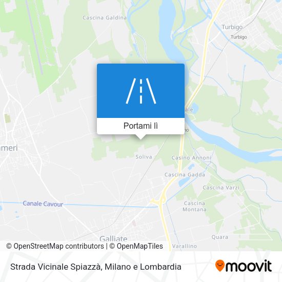 Mappa Strada Vicinale Spiazzà