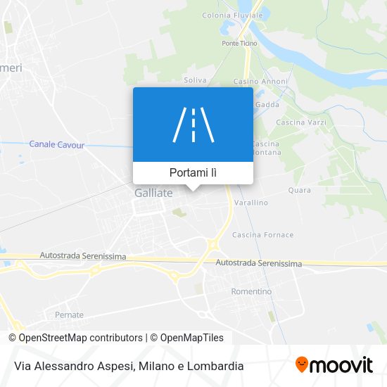Mappa Via Alessandro Aspesi