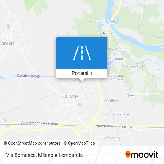 Mappa Via Bornasca