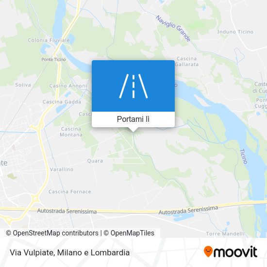 Mappa Via Vulpiate