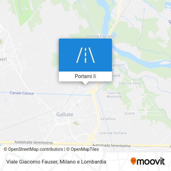 Mappa Viale Giacomo Fauser