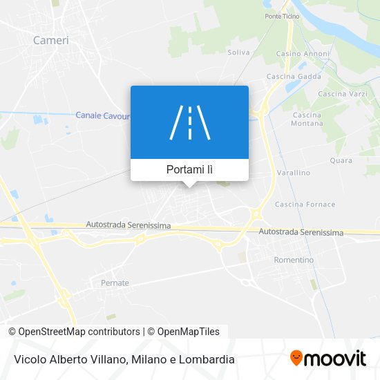 Mappa Vicolo Alberto Villano