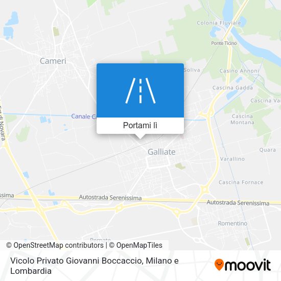 Mappa Vicolo Privato Giovanni Boccaccio