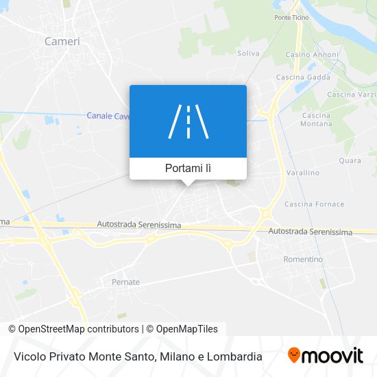 Mappa Vicolo Privato Monte Santo