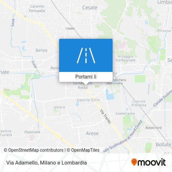 Mappa Via Adamello