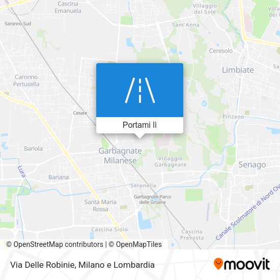 Mappa Via Delle Robinie