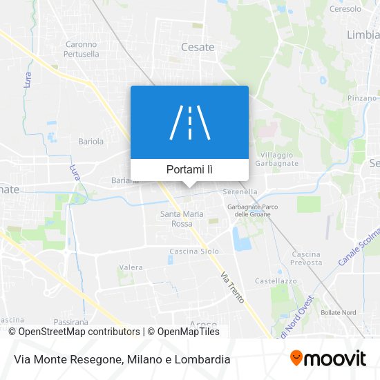 Mappa Via Monte Resegone