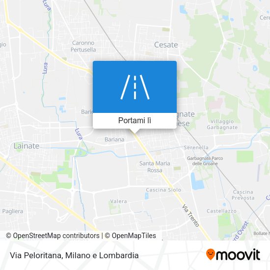Mappa Via Peloritana