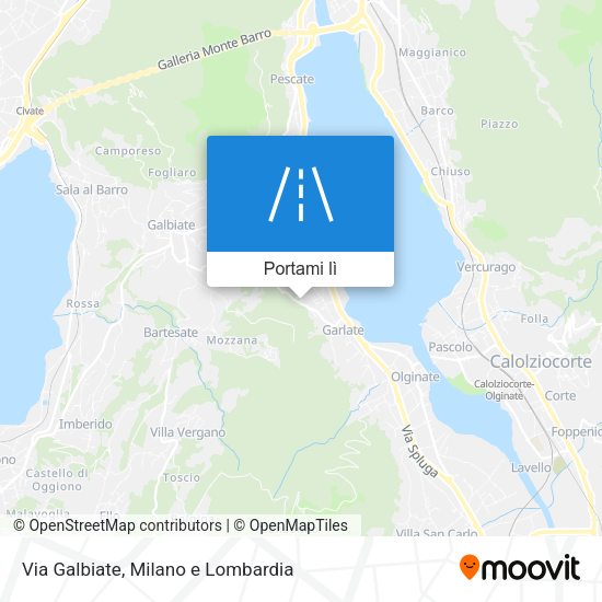Mappa Via Galbiate