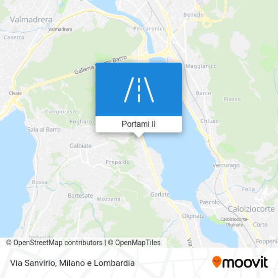 Mappa Via Sanvirio