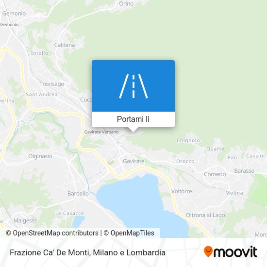 Mappa Frazione Ca' De Monti