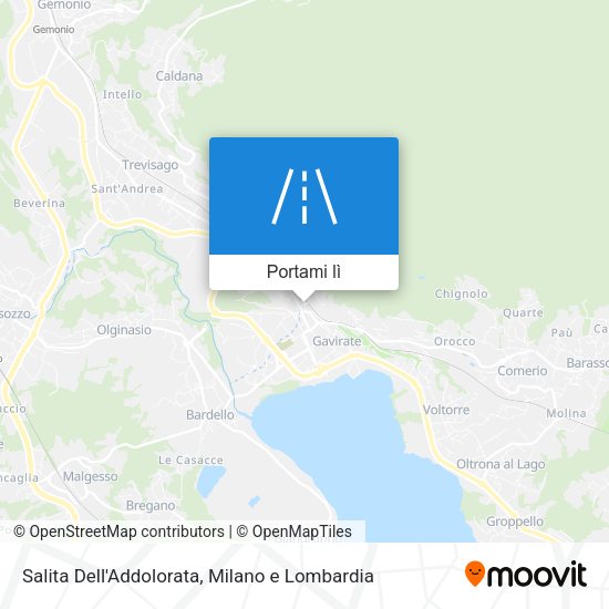 Mappa Salita Dell'Addolorata