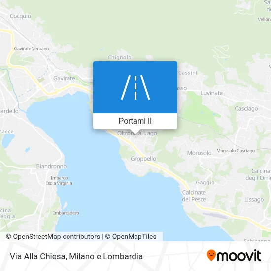 Mappa Via Alla Chiesa