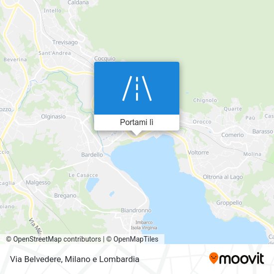 Mappa Via Belvedere