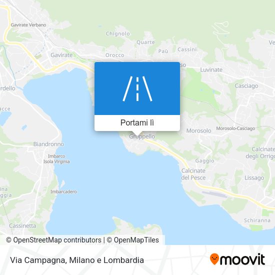 Mappa Via Campagna