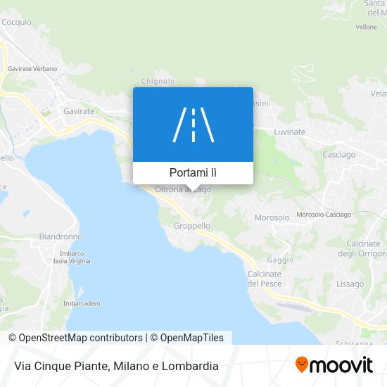 Mappa Via Cinque Piante