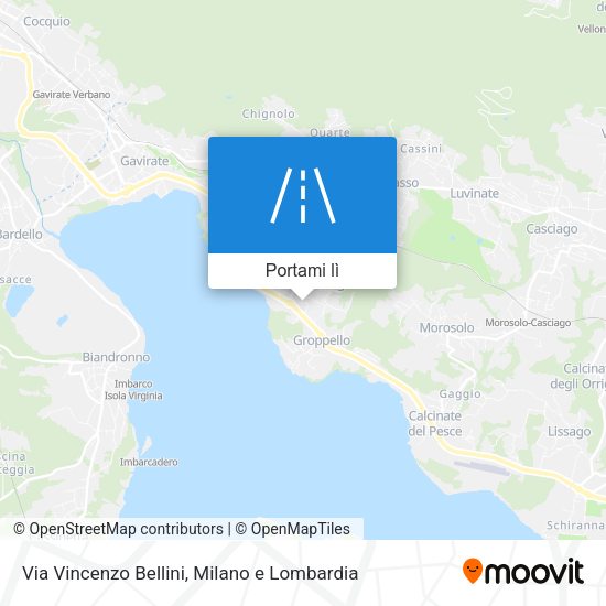 Mappa Via Vincenzo Bellini