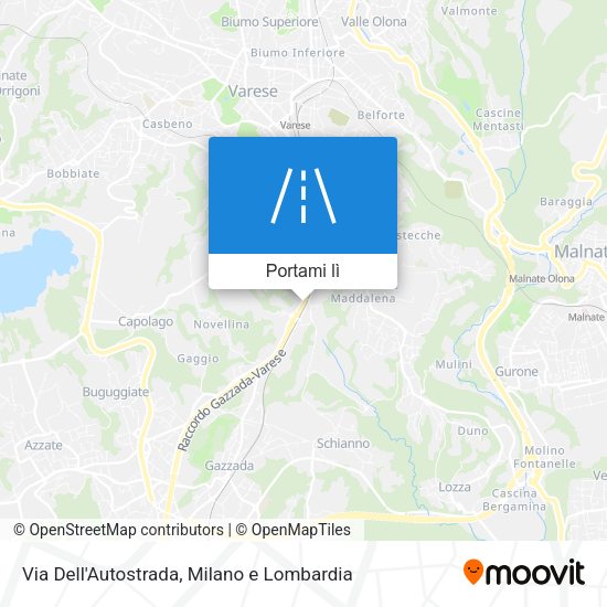 Mappa Via Dell'Autostrada