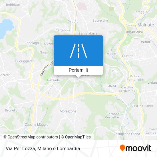 Mappa Via Per Lozza