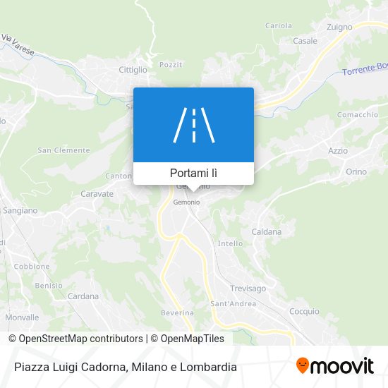 Mappa Piazza Luigi Cadorna