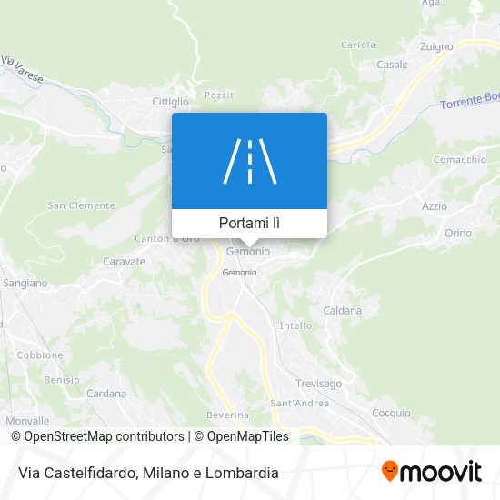 Mappa Via Castelfidardo