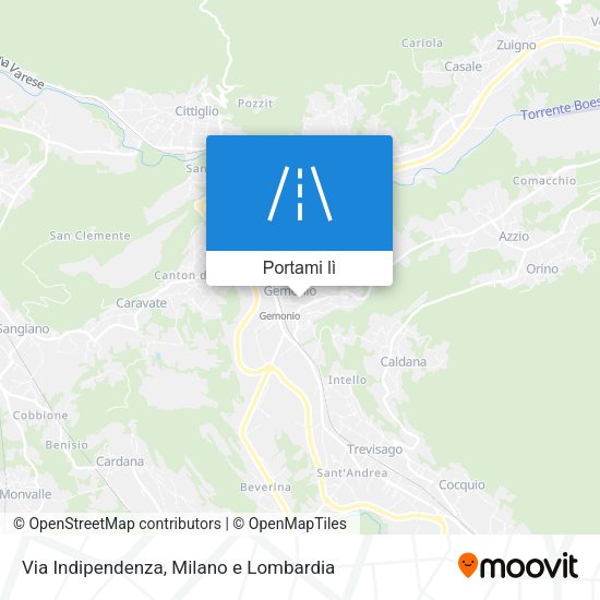 Mappa Via Indipendenza