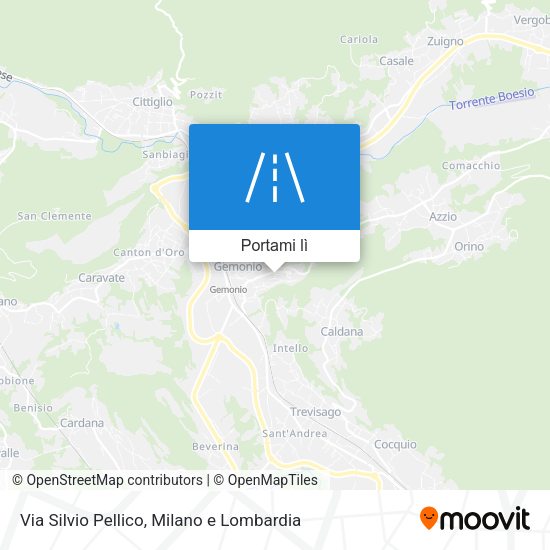 Mappa Via Silvio Pellico