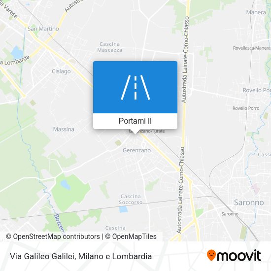 Mappa Via Galileo Galilei