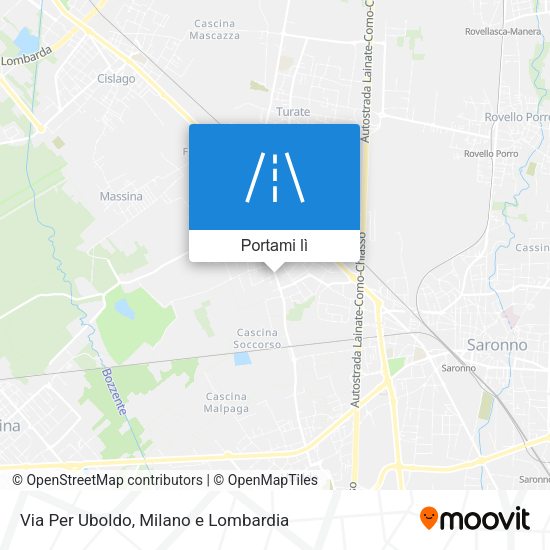 Mappa Via Per Uboldo