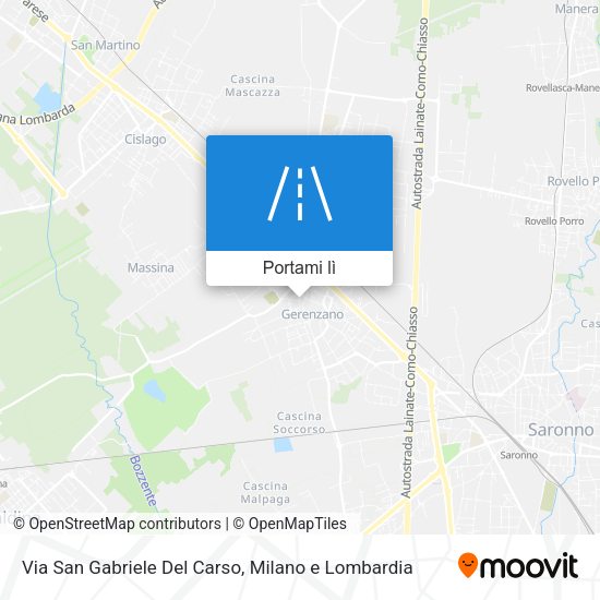 Mappa Via San Gabriele Del Carso