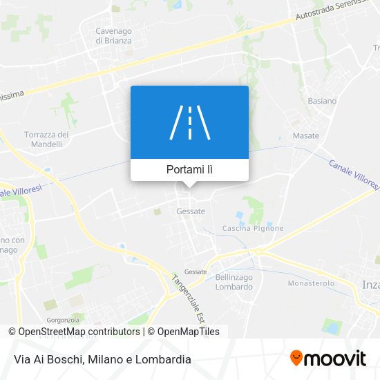 Mappa Via Ai Boschi